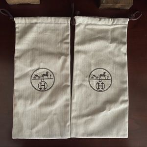 Pair Hermes Shoe/Sandal Dustbags fits Oran